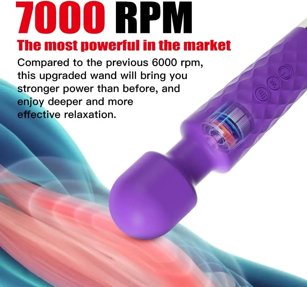 Eluxtronic PowerWave Handheld Body Massager – Rechargeable Multi-Speed Relaxation Device