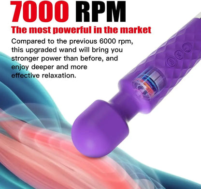 Eluxtronic PowerWave Handheld Body Massager – Rechargeable Multi-Speed Relaxation Device