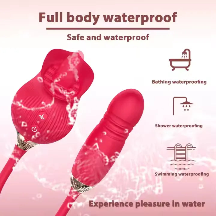 Eluxtronic Rose Bloom Personal Massager – Rechargeable Waterproof Comfort Device