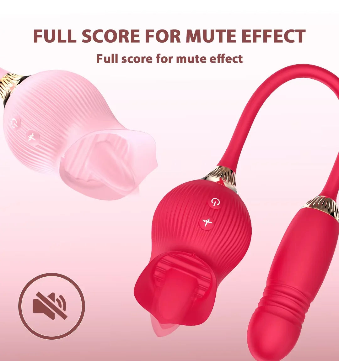Eluxtronic Rose Bloom Personal Massager – Rechargeable Waterproof Comfort Device