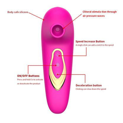 Eluxtronic AeroPulse Airwave Personal Massager – Rechargeable Multi-Frequency Comfort Device