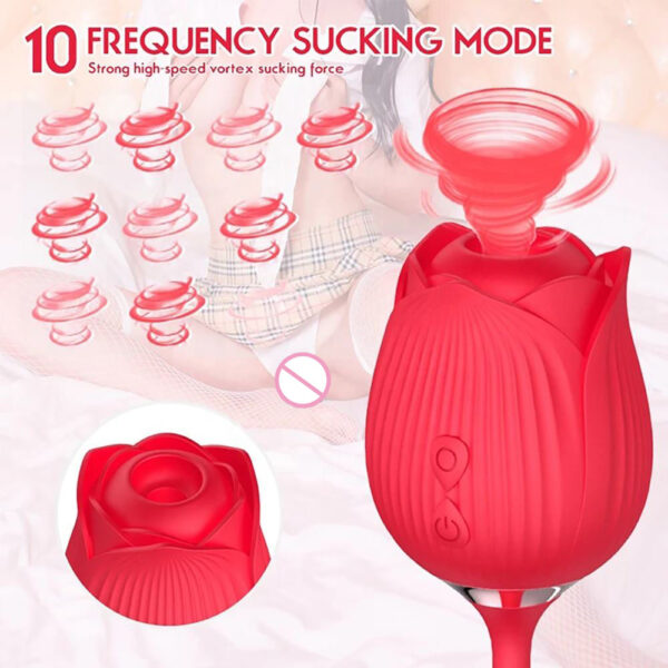 Eluxtronic Rose Bloom Personal Massager – Rechargeable Waterproof Comfort Device