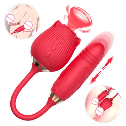 Eluxtronic Rose Bloom Personal Massager – Rechargeable Waterproof Comfort Device