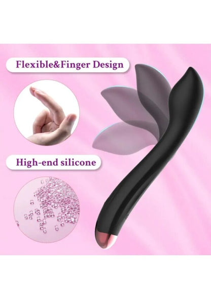 Eluxtronic SilkWave Curved Wellness Massager – USB Fast-Charging Multi-Mode Comfort Device