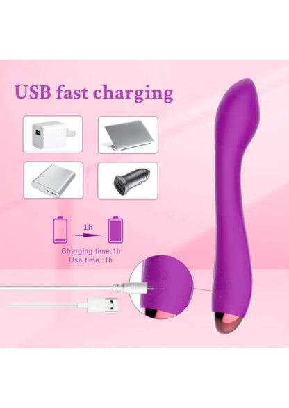 Eluxtronic SilkWave Curved Wellness Massager – USB Fast-Charging Multi-Mode Comfort Device